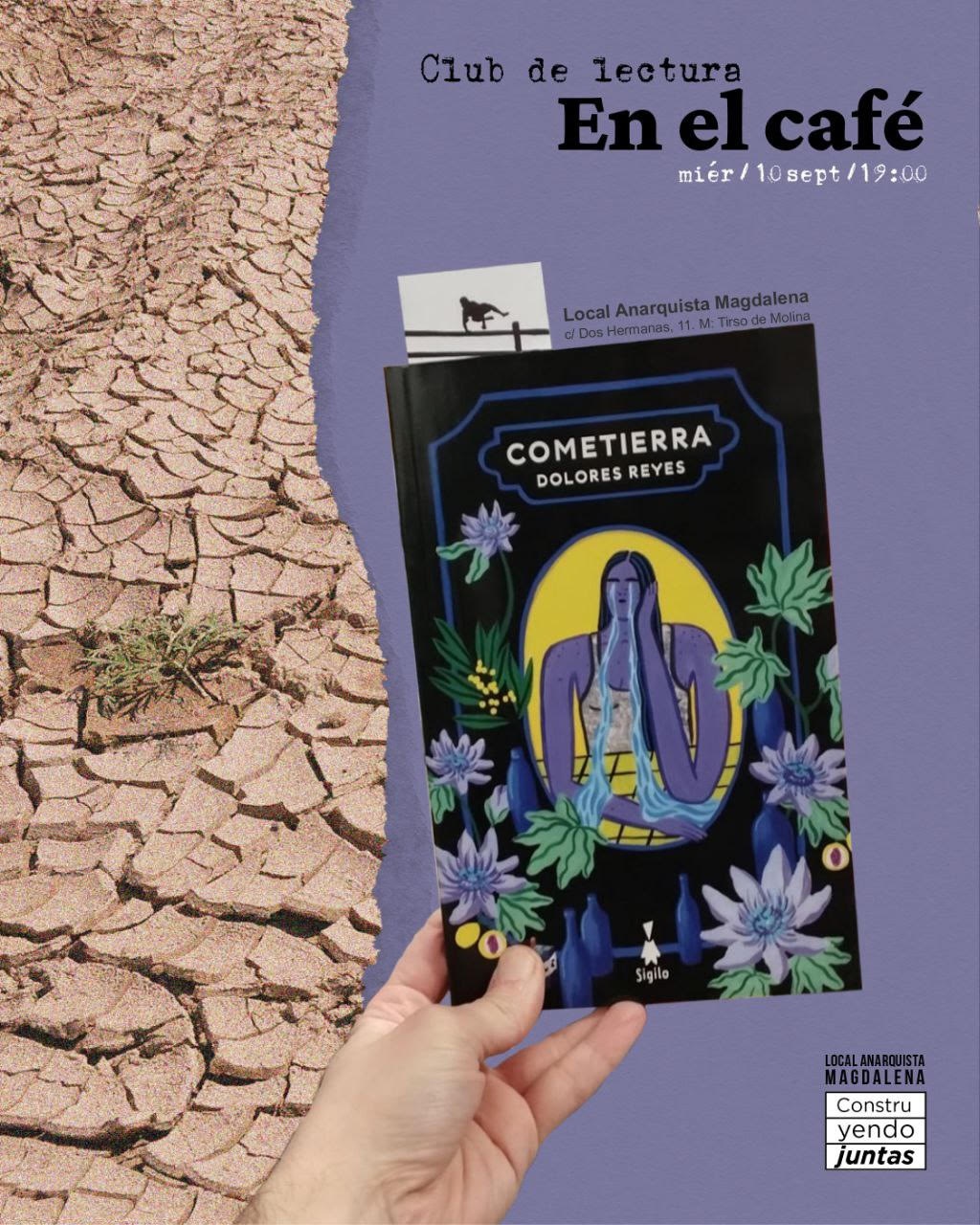 Club de lectura «En el café»: Cometierra de Dolores Reyes