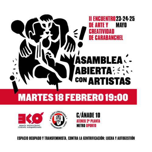 Asamblea preparatoria para el II Encuentro de Arte y Creatividad de Carabanchel