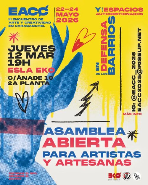 Asamblea abierta para artistas y artesanas del Encuentro de Arte y Creatividad de Carabanchel. Ateneo Libertario Carabanchel Latina.