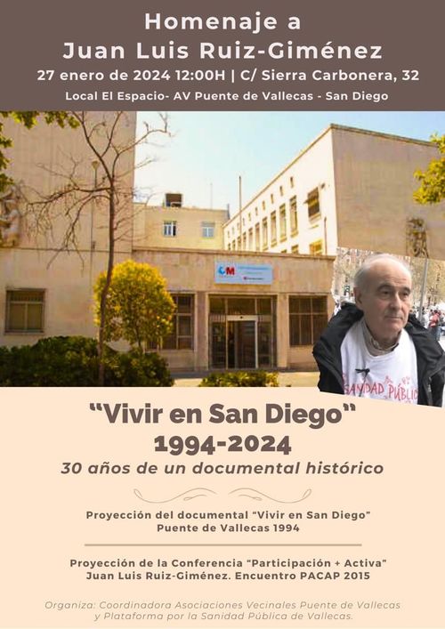  Proyección del documental "Vivir en San Diego" 