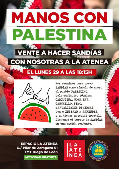 Taller de Manualidades: Manos con Palestina