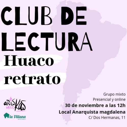 Club de lectura: Huaco retrato