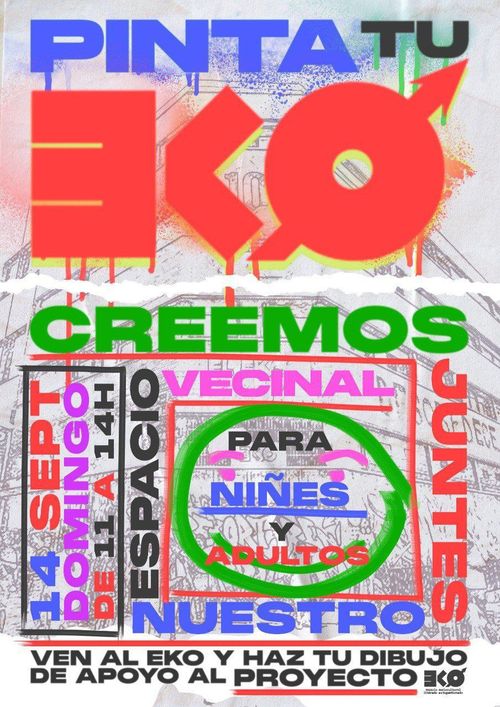 ¡Ven el próximo domingo 14 de septiembre, a pintar el EKO!