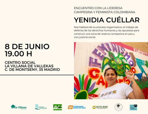 Encuentro con la Lideresa Campesina y Feminista Colombiana Yenidia Cuéllar