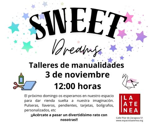 Taller de manualidades Sweet Dreams