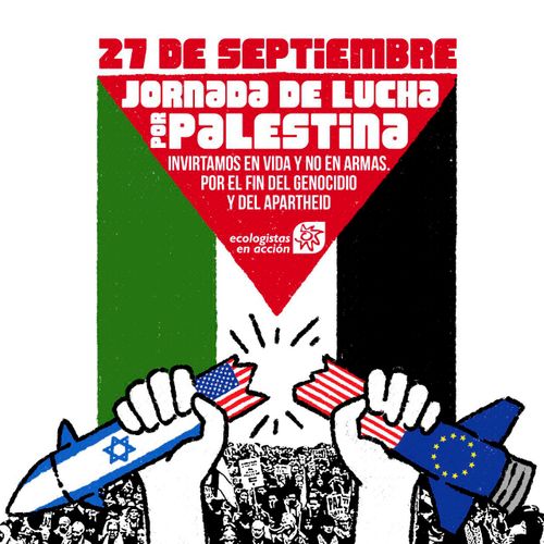 #ParemosElGenocidio Manifestación por Palestina