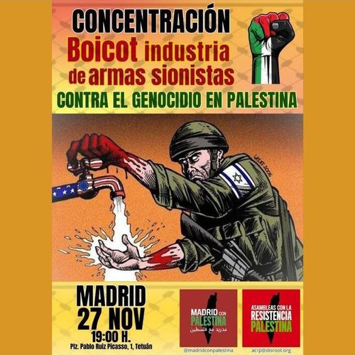 Concentración contra el genocidio en Palestina