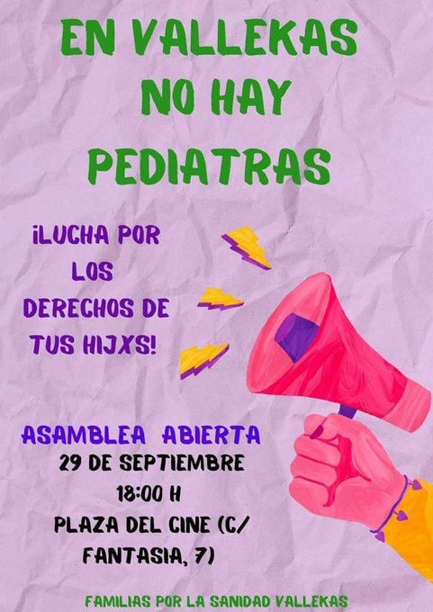 En Vallekas no hay pediatras