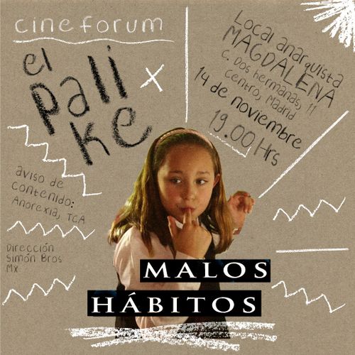 Cineforum El Palike: Malos hábitos. Jueves, 14 de noviembre, 19h