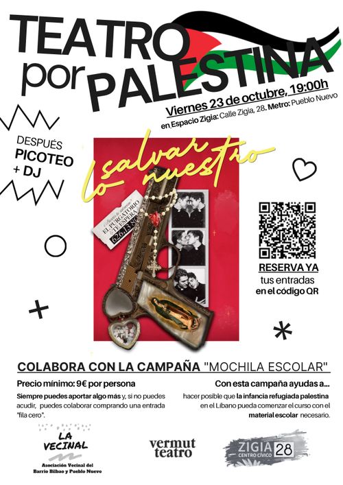"Salvar lo nuestro", teatro por Palestina 