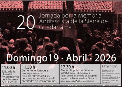 Jornada por la memoria antifascista en la Sierra de Guadarrama
