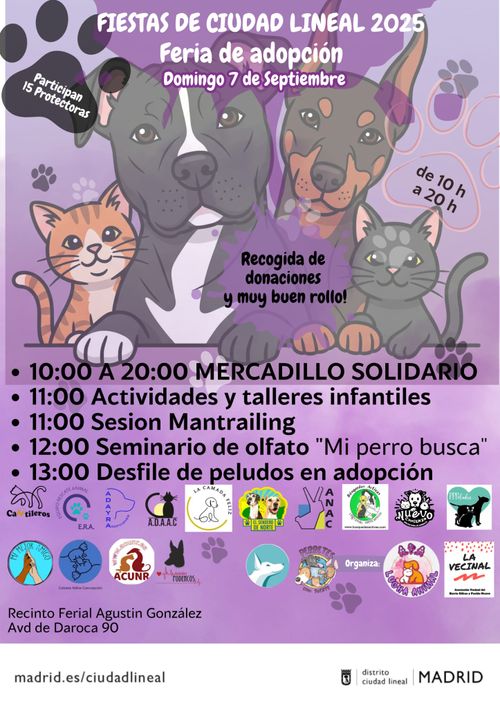 Feria de adopción animal de Ciudad Lineal