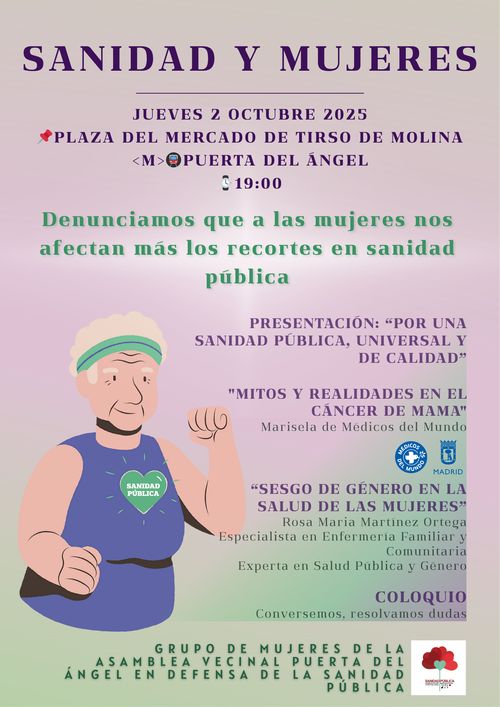 CHARLA SANIDAD Y MUJERES 