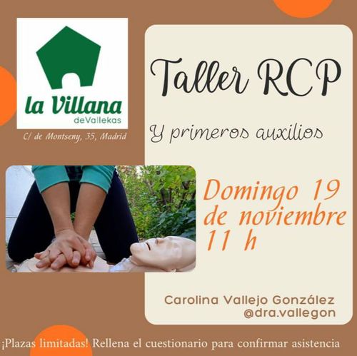 Taller RCP y primeros auxilios