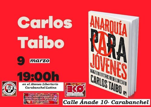 Carlos Taibo presenta su libro "Anarquía para jóvenes"