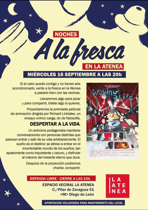 A la fresca en la Atenea