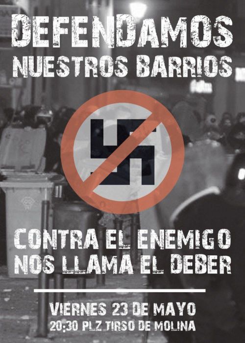 Manifestacion contra el racismo y fascismo