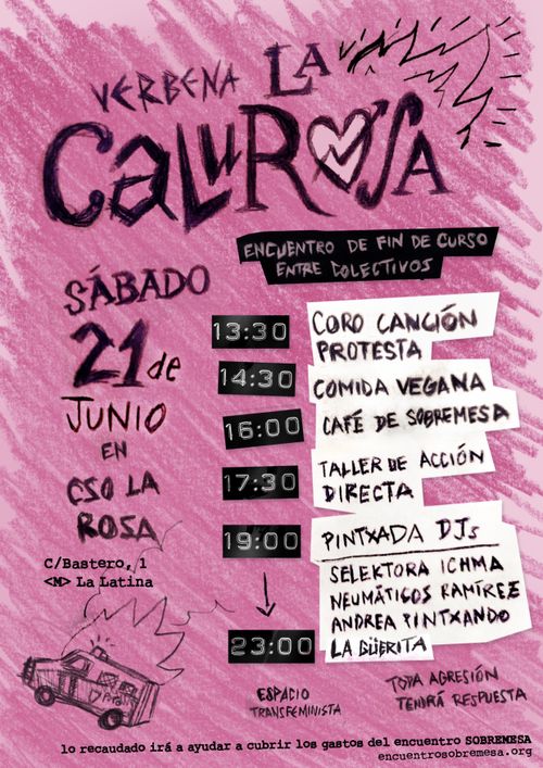 La CaluRosa: encuentro de fin de curso entre colectivos