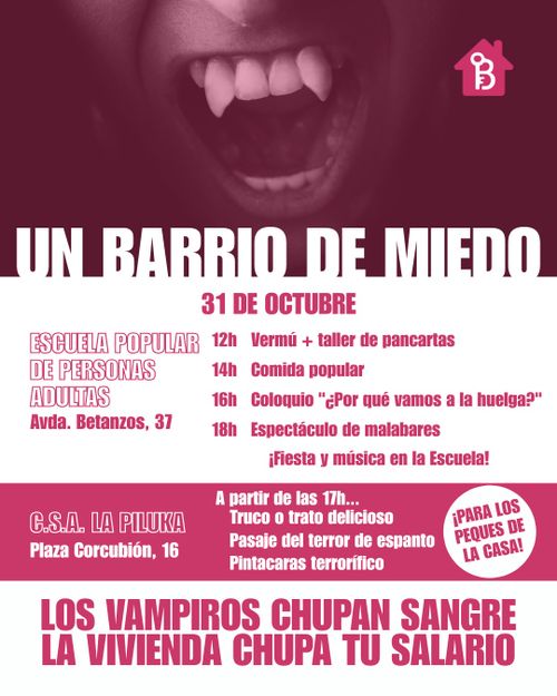 Un barrio de miedo. Los vampiros chupan sangre, la vivienda el salario