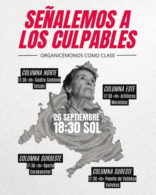 Señalemos a los Culpables. Organizemonos como Clase