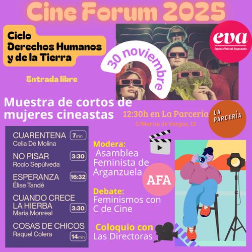 Cineforum. Muestra de cortos de mujeres cineasta