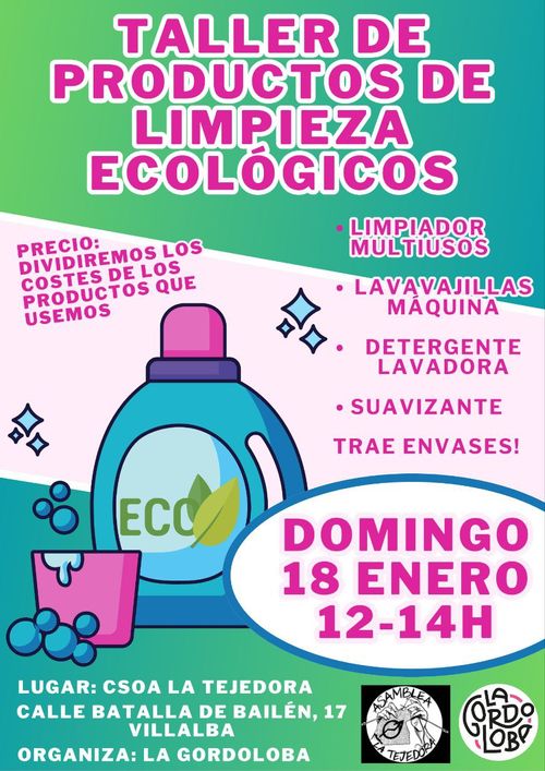 Taller de productos de limpieza ecológicos