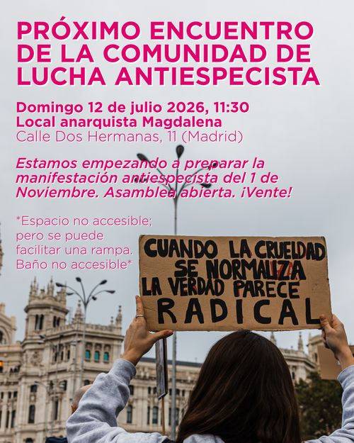 Asamblea Abierta - Comunidad de lucha antiespecista de Madrid 