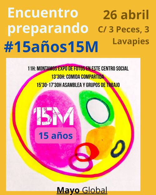 Encuentro preparación #15años15M