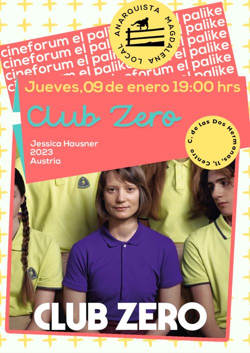 Cine forum Palike: Club Zero. Jueves, 9 de enero, 19h