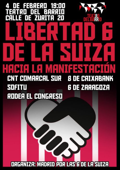 Libertad 6 de la Suiza, hacia la manifestación 