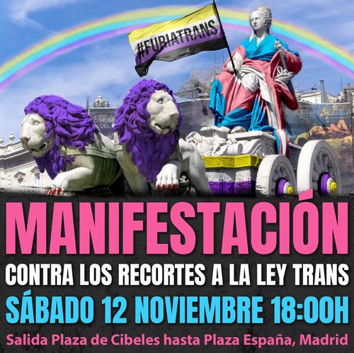 Manifestación contra los recortes a la LeyTrans