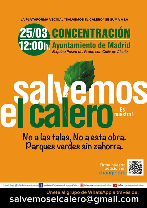 Concentración vecinal: "SALVEMOS EL CALERO"