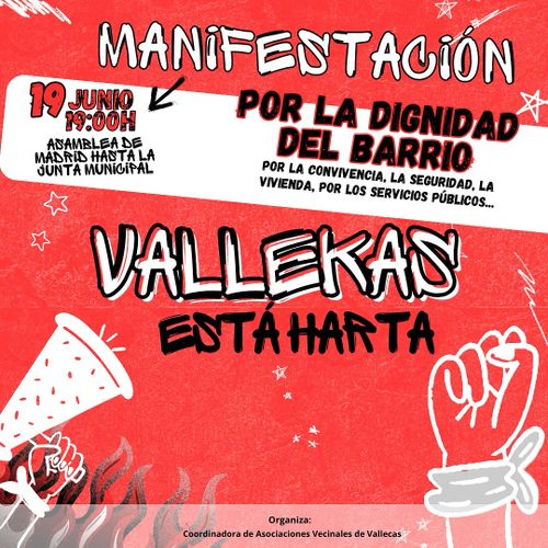 Manifestación “Vallekas está harta”