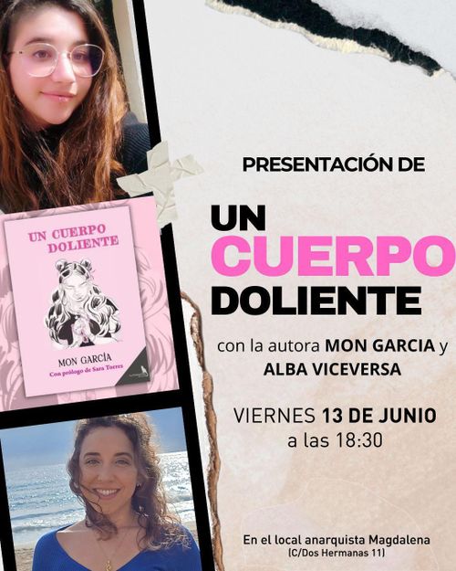 Presentación: Un cuerpo doliente. Viernes 13, 18:30h