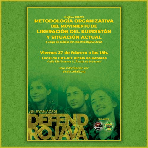 Charla-debate: Metodología organizativa del Movimiento de Liberación del Kurdistán y situación actual