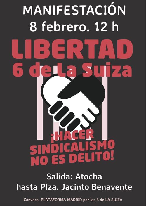 Manifestación Libertad 6 de la Suiza