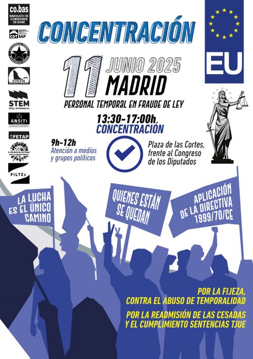 concentración personal temporal en fraude de ley