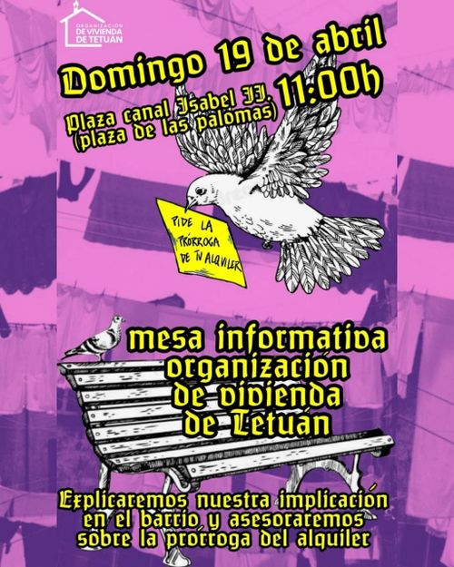 Mesa informativa Prórroga alquiler 