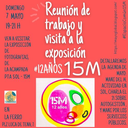 #12años15M si quieres aportar a los detalles de la agenda que está por venir https://mayoglobal.blogspot.com