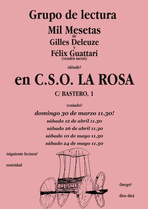 Grupo de lectura: Mil Mesetas