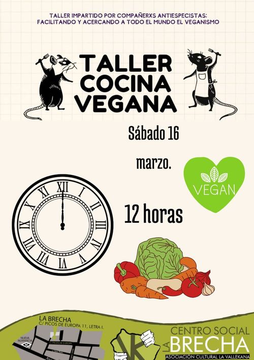 Taller mensual de cocina vegana