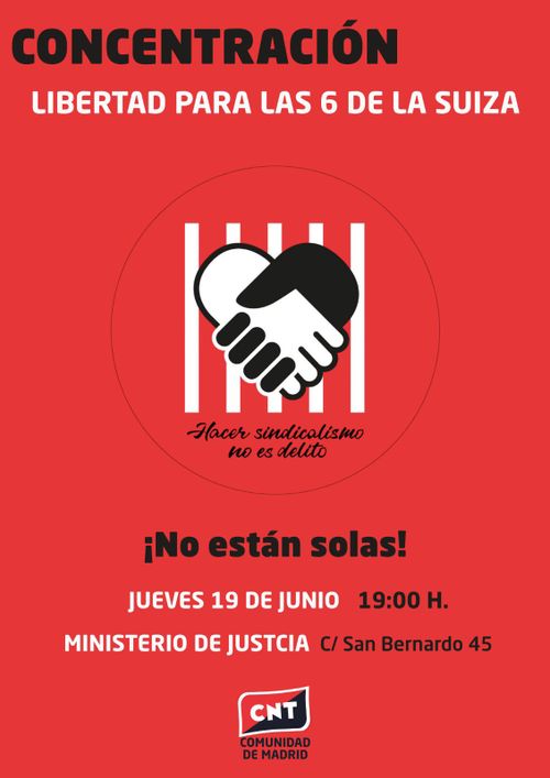 Concentración Libertad para las 6 de La Suiza