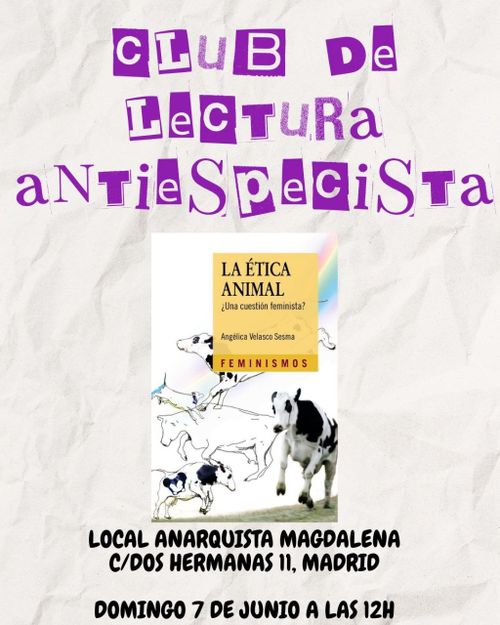 Club de lectura Antiespecista