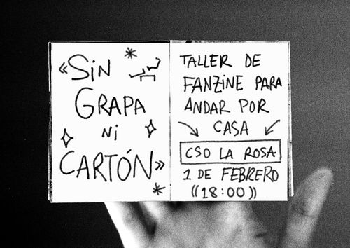 TALLER DE FANZINE “SIN GRAPA NI CARTÓN”