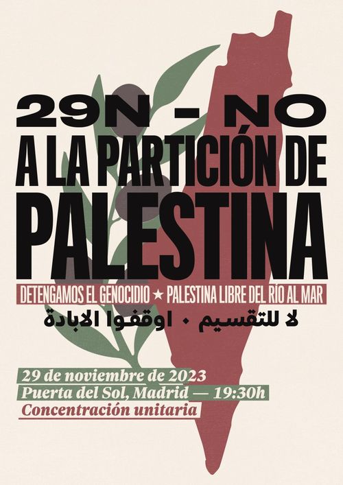 No a la partición de Palestina