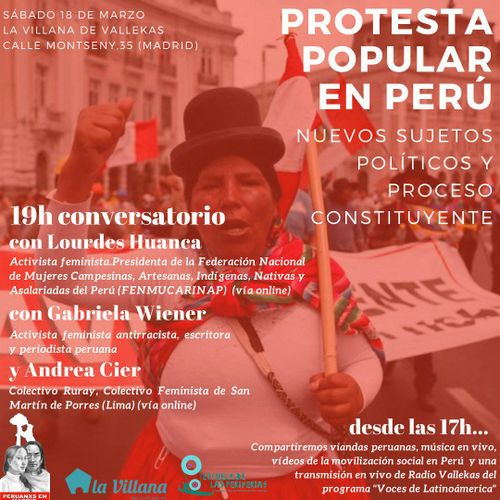 Conversatorio sobre la Protesta Popular en Perú