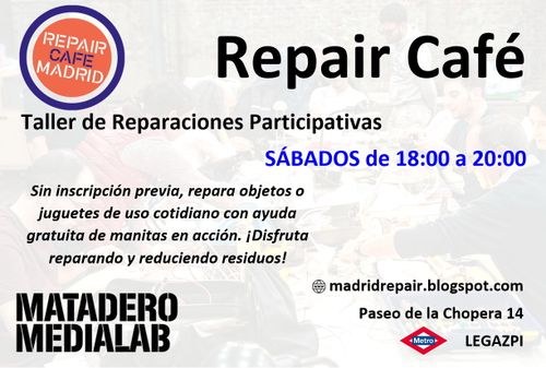 Taller de reparaciones participativas 'Repair Café'