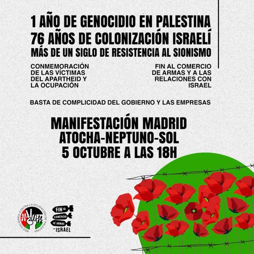 Un año de genocidio en Palestina