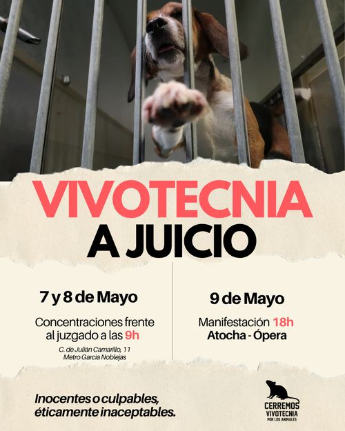 Manifestación "Vivotecnia a juicio"
