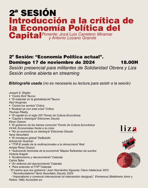 Curso de Introducción a la Economía Política Socialista Libertaria - 2 Sesión